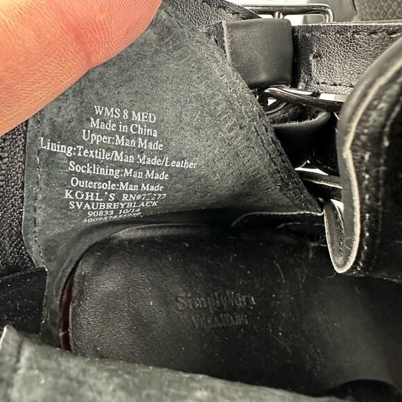 Simply Vera Vera Wang Aubrey Booties Black Women size 8 - Picture 6 of 9